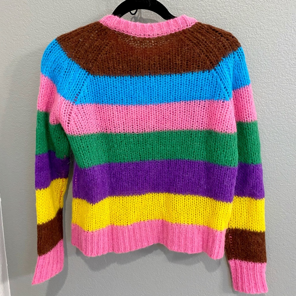 Chinti&Parker Multicolored Striped Alpaca Sweater